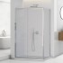 Box doccia angolare 80x140 cm scorrevole in cristallo temperato  Tay