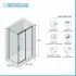 Box doccia angolare 70x150 cm scorrevole in cristallo temperato  Tay
