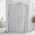 Box doccia angolare 70x150 cm scorrevole con vetro stampato  Tay