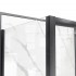 Box doccia angolare 70x100 cm scorrevole con profilo nero opaco  Tay