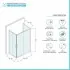 Box doccia 3 lati 80x120x80 cm doppio scorrevole trasparente  Tay