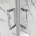 Box doccia 3 lati 80x120x80 cm doppio scorrevole trasparente  Tay