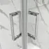 Box doccia 3 lati 80x120x80 cm doppio scorrevole trasparente  Tay