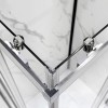 Box doccia 3 lati 80x100x80 cm doppio scorrevole trasparente  Tay