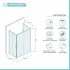 Box doccia 3 lati 70x120x70 cm doppio scorrevole trasparente  Tay