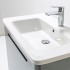 Mobile bagno sospeso 80 cm grigio lucido con specchio 70x90 Stillo