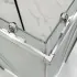 Box doccia 3 lati 70x110x70 con porta scorrevole e vetro stampato  Tay