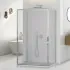 Box doccia 3 lati 80x150x80 con porta scorrevole trasparente  Tay