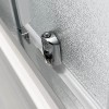 Box doccia 3 lati 80x130x80 con porta scorrevole e vetro stampato  Tay
