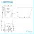 Sanitari a terra Malaga rimless wc + bidet + copriwc softclose