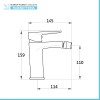 Set miscelatori lavabo bidet e doccia a incasso 2 vie nero opaco  Erika