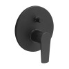 Set miscelatori lavabo alto bidet e doccia a incasso 2 vie nero opaco  Erika