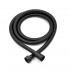 Set doccia quadrato nero opaco completo di soffione 25x25 cm e set doccetta