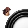Flessibile doccia nero opaco 150 cm antitorsione in PVC 
