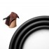 Flessibile doccia nero opaco 150 cm antitorsione in PVC 