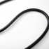 Flessibile doccia nero opaco 150 cm antitorsione in PVC 