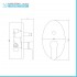 Set doccia incasso Paco nero opaco con soffione 25 cm e kit doccino