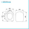 Copriwater compatibile softclose per wc tradizionale I.Life A Ideal Standard