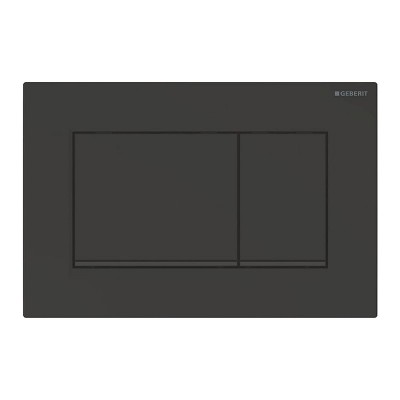 Placca di comando Geberit Sigma30 nero opaco con inserto nero lucido
