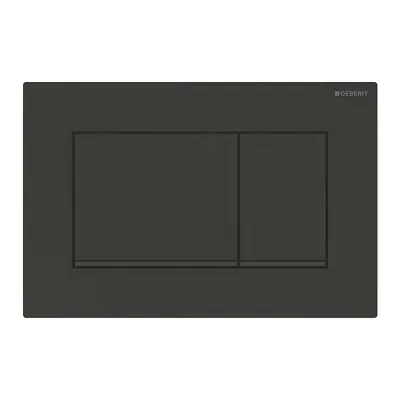 Placca di comando Geberit Sigma30 nero opaco con inserto nero lucido