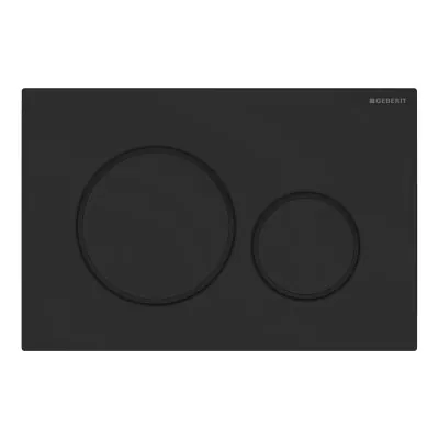 Placca di comando Geberit Sigma20 nero opaco e inserti nero lucidi