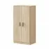 Mobile scarpiera H 108 rovere canadese in legno con 2 ante e 6 ripiani 