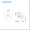Set miscelatori Paffoni Green lavabo bidet e doccia incasso in ottone 