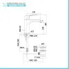 Set miscelatori Paffoni Lime lavabo bidet vasca con duplex e kit doccia