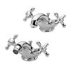 Set miscelatori Paffoni Iris lavabo e bidet con piletta di scarico inclusa