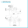Set miscelatori Paffoni Iris a tre fori lavabo bidet e vasca con scarico incluso