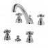 Set miscelatori Paffoni Iris a tre fori lavabo e bidet con scarico incluso