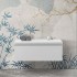 Cassettone sospeso bagno 80 cm bianco lucido  Iside 
