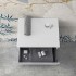 Cassettone sospeso bagno 60 cm bianco lucido  Iside 
