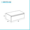 Cassettone sospeso bagno 60 cm bianco lucido  Iside 