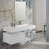 Cassettone sospeso bagno 60 cm bianco lucido  Iside 