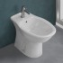 Sanitari monoblocco tradizionali con scarico a terra e copriwc Rak Karla
