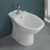 Sanitari monoblocco tradizionali con scarico a terra e copriwc Rak Karla