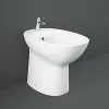 Sanitari tradizionali monoblocco Rimless Morning con scarico a terra