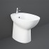 Sanitari tradizionali monoblocco Rimless Morning con scarico a terra