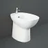 Sanitari tradizionali monoblocco Rimless Morning con scarico a terra