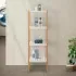 Scaffale per bagno in legno bamboo bianco 4 ripiani Tahiti