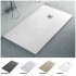 Piatto doccia in resina 80x160 Karen bianco pietra completo di kit scarico