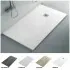 Piatto doccia in resina 70x150 Karen bianco pietra completo di kit scarico