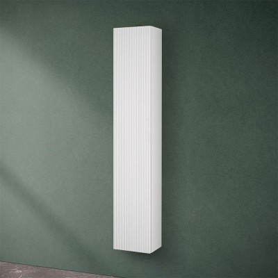 Pensile bagno sospeso cannettato H 150 cm bianco opaco  Bali