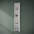 Pensile bagno sospeso cannettato H 150 cm bianco opaco  Bali