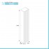 Pensile bagno sospeso cannettato H 150 cm bianco opaco  Bali