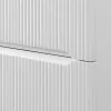 Mobile bagno sospeso cannettato 90 cm bianco opaco con specchio  Bali