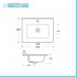 Mobile bagno sospeso cannettato 60 cm bianco opaco con lavabo  Bali