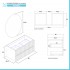 Mobile bagno sospeso cannettato 90 cm bianco opaco con specchio  Bali