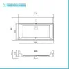 Mobile bagno sospeso cannettato 70 cm bianco opaco con specchio  Bali
